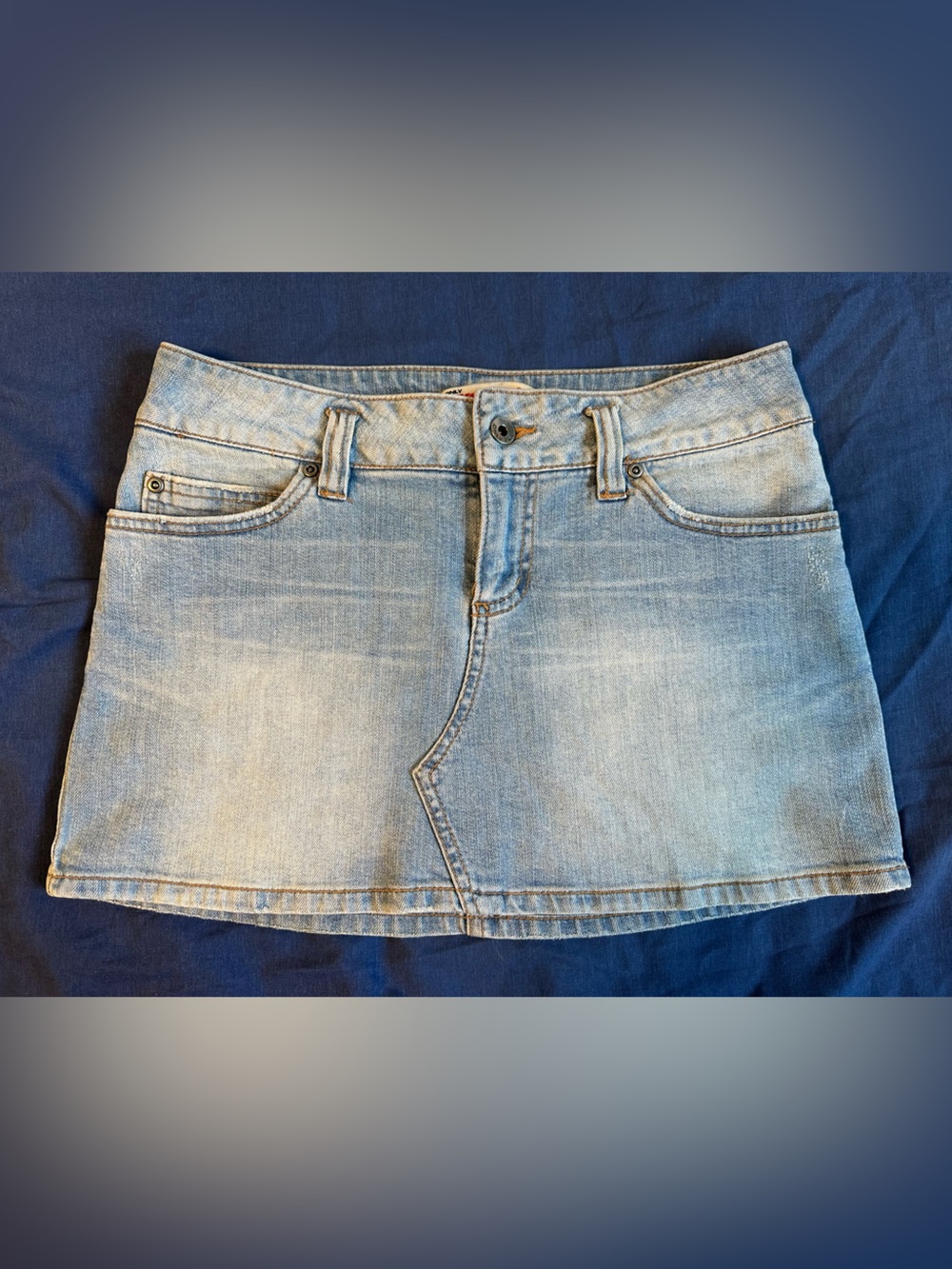 Only Light Blue Denim Mini Skirt